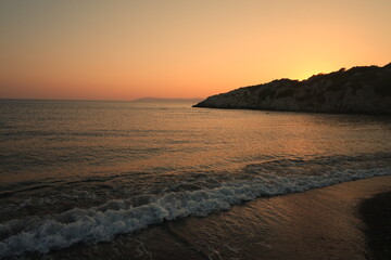 Sunset at the beach.