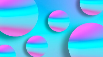 Multicolor neon gradient. Moving abstract blurred background. Screen saver