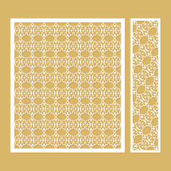 seamless die cut decorative pattern template