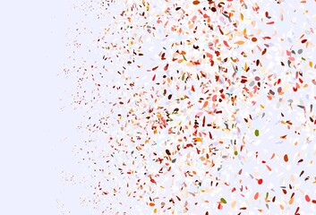 Light Brown vector abstract backdrop with leaves.