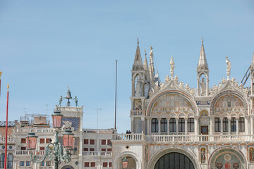 Obraz premium Details of the beautiful St. Mark's Cathedral, Venice, Italy