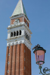 Fototapeta na wymiar Tower bell at St Mark's Square, Venice, Italy