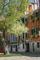 Typical Venetian neighborhoods, Venice, Italy 