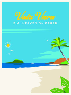 Vatu Vara Fiji Vector Illustration