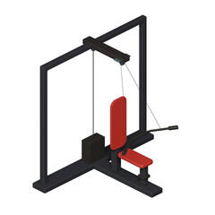 Fitness element - 3D icon