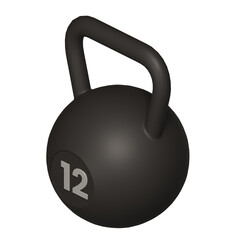 Fitness element - 3D icon