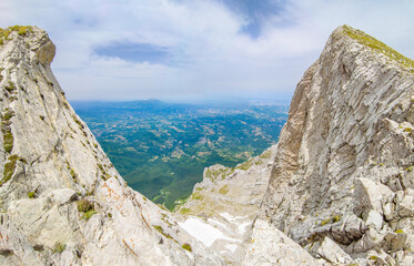 Appennini mountains, Italy - The mountain summit of central Italy, Abruzzo region, above 2500 meters