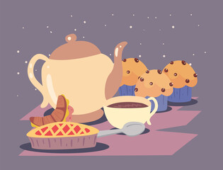 home food and teapot