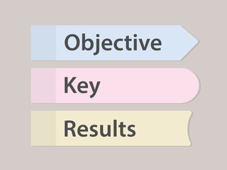 OKR Objective Key Results business concept- vector illustration