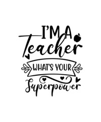 Naklejka premium Teacher svg bundle, teacher shirt svg, back to school svg, teacher life svg, teacher quotes svg, files for cricut,Teacher Svg Bundle, Teacher Svg, Funny Svg, School Teacher Shirt Svg, Last Day of Scho