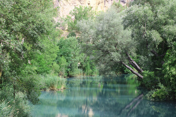 Obraz premium Júcar river as it passes through the province of Cuenca