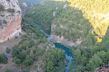 Júcar river as it passes through the province of Cuenca