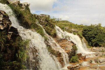 Waterfall in the city of Capitólio MG - Brazil