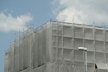 建設工事現場　カバーシート