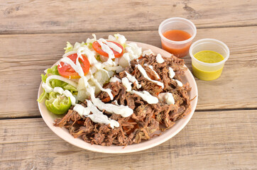 Stew Mexican Food Wooden Base