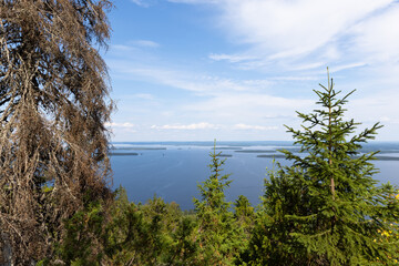 Fototapeta na wymiar Lake Pielinen shot from Koli hill