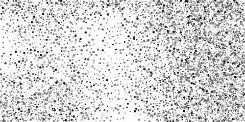 Silver confetti point on a white background.   Illustration of a drop of shiny particles. Decorative element. Element of design. Vector illustration, EPS 10.