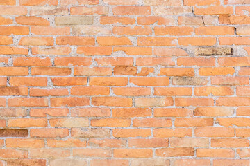 Obraz premium Brown brick wall background, old brick wall close up, textured, macro