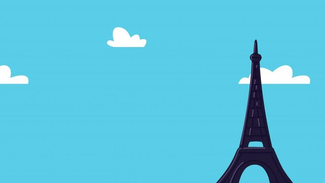 bon voyage animation with pissa landmark