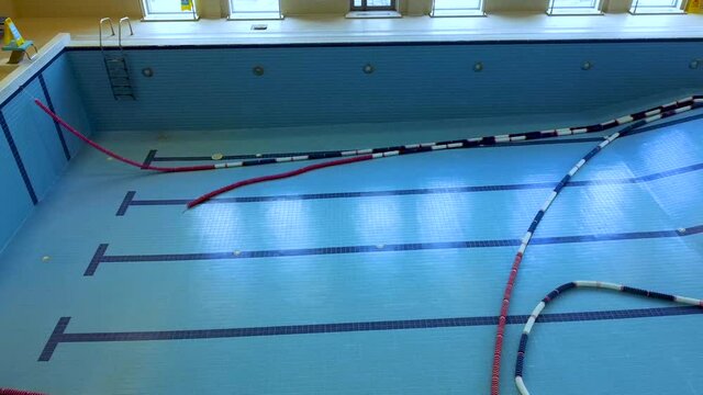 Pool without water under repair removed quadcopter sad anted motel wimming Chlorine ool experience, ater low wall Chernobyl