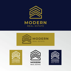 Modern Architecture Logo. Modern Real Estate Logo Suitable for your company. Logo Design Vector. EPS 10