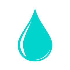 Blue Water drop logo vector icon