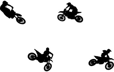 Motocross Silhouette Vector 