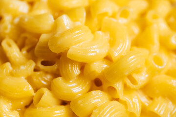 Close up of mac and cheese dish