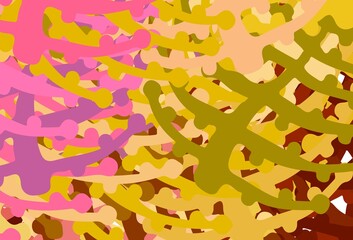 Light Multicolor vector pattern with random forms.