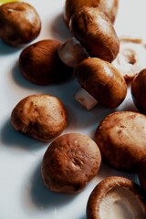 Ingredient Background Cremini Mushrooms