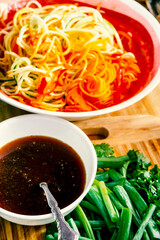 Cooking Prep Zucchini Noodles