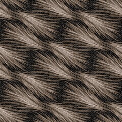 Seamless tan neutral colored denim pattern design for print. High quality illustration. Faded grungy dyed western wear style print. Brown or sepia faded pattern swatch. Worn apparel textile design.