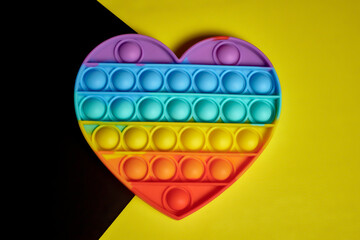 popit color background toy antistress simpldimple heart