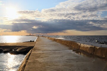 Obraz premium pier on the beach