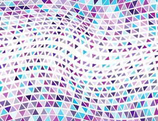 Hipster triangles halftone texture. Triangular fade elements cover background. Stylish