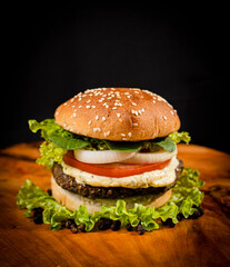 fabricação de hambúrguer vegano