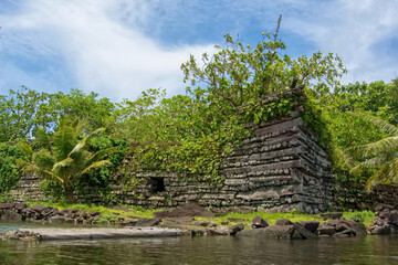 Nan Madol, Federated States of Micronesia - obrazy, fototapety, plakaty