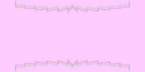 Creative colorful minimalist contemporary art illustration, wall decoration, postcards, album, brochure cover design. Playful composition of abstract shapes and curves. Pink and red colored print.