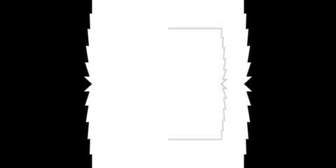 Obraz premium Creative black and white minimalist contemporary art illustration, wall decoration, postcards, album, brochure cover design. Playful composition of abstract shapes and curves. Vintage print inspired.