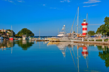 Fototapeta na wymiar Hilton Head Island, South Carolina, USA, Harbor Town