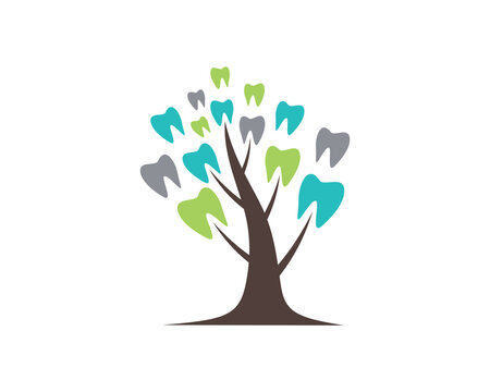 tree dental logo template