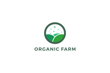 Letter O green leafy organic farm natural environment business logo