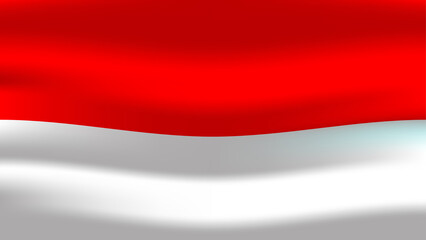 indonesian flag illustration for use in design