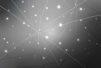 Light Gray vector background with circles and triangles.