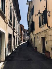 narrow street in old town