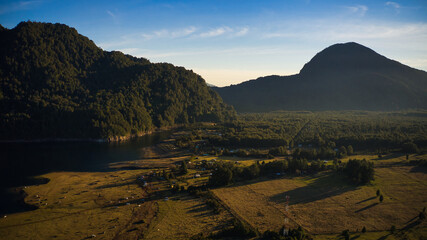 Lago Chapo en la reserva nacional Llanquihue.