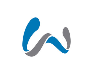 w logo icon template 3