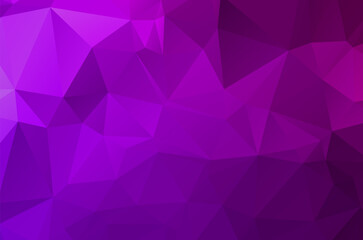 Fototapeta premium Colorful purple vivid polygonal triangular background pattern