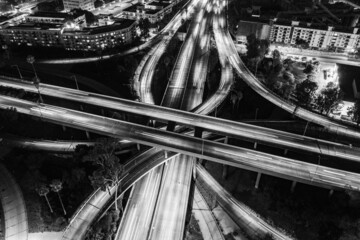 Los Angeles Highways from Aerial 