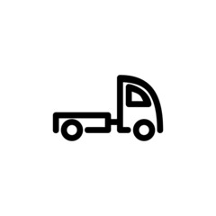 Mini Truck Monoline Icon Logo for Graphic Design